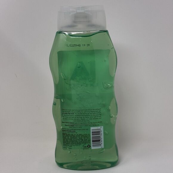2 x LA Looks Flex Hold Styling Gel Level 8, All Types Alcohol Free 20 Oz New - Picture 5 of 7